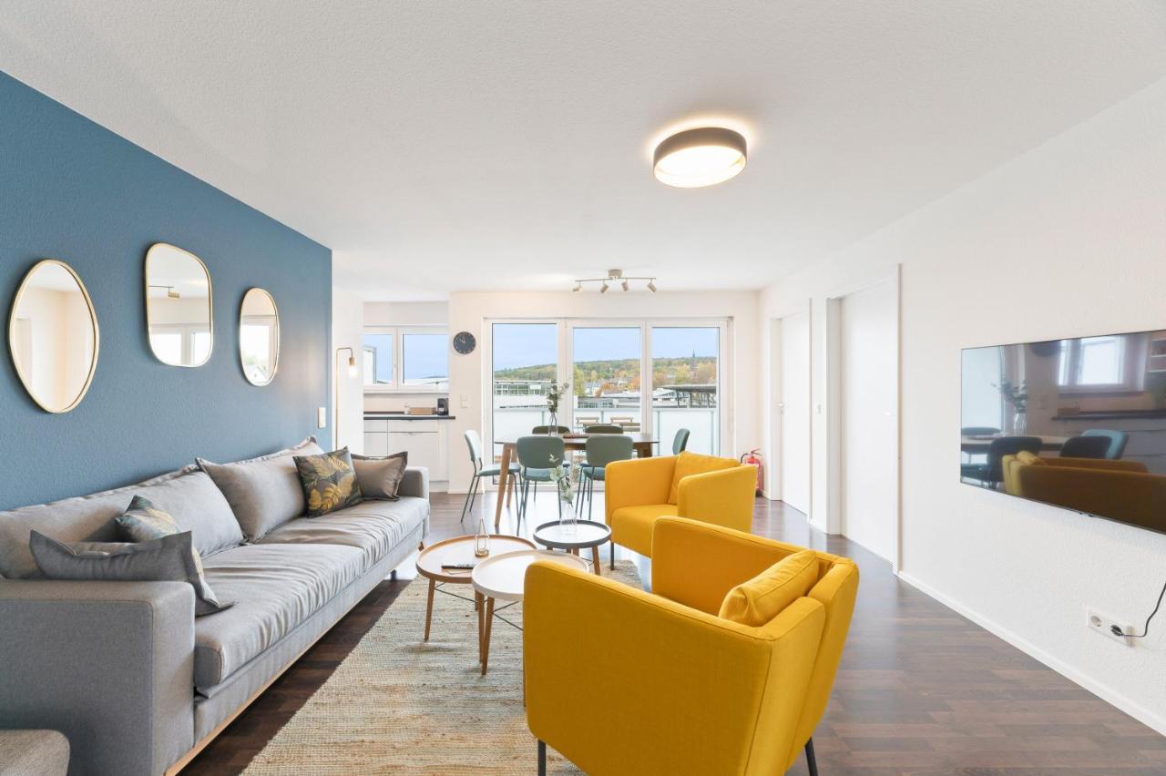 Design-Apartment - Kueche - Dachterrasse - Zentral Leinfelden-Echterdingen Bagian luar foto