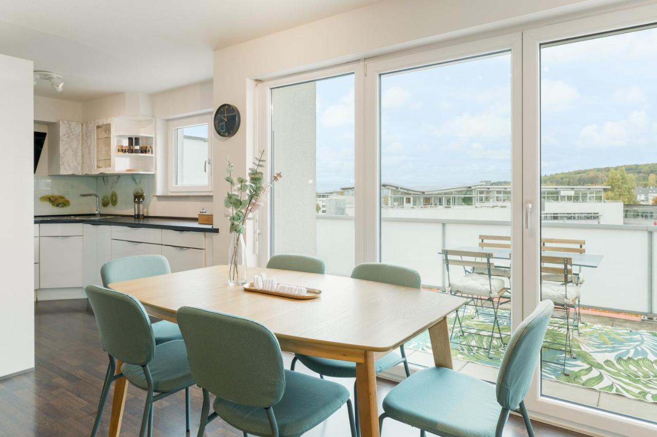 Design-Apartment - Kueche - Dachterrasse - Zentral Leinfelden-Echterdingen Bagian luar foto