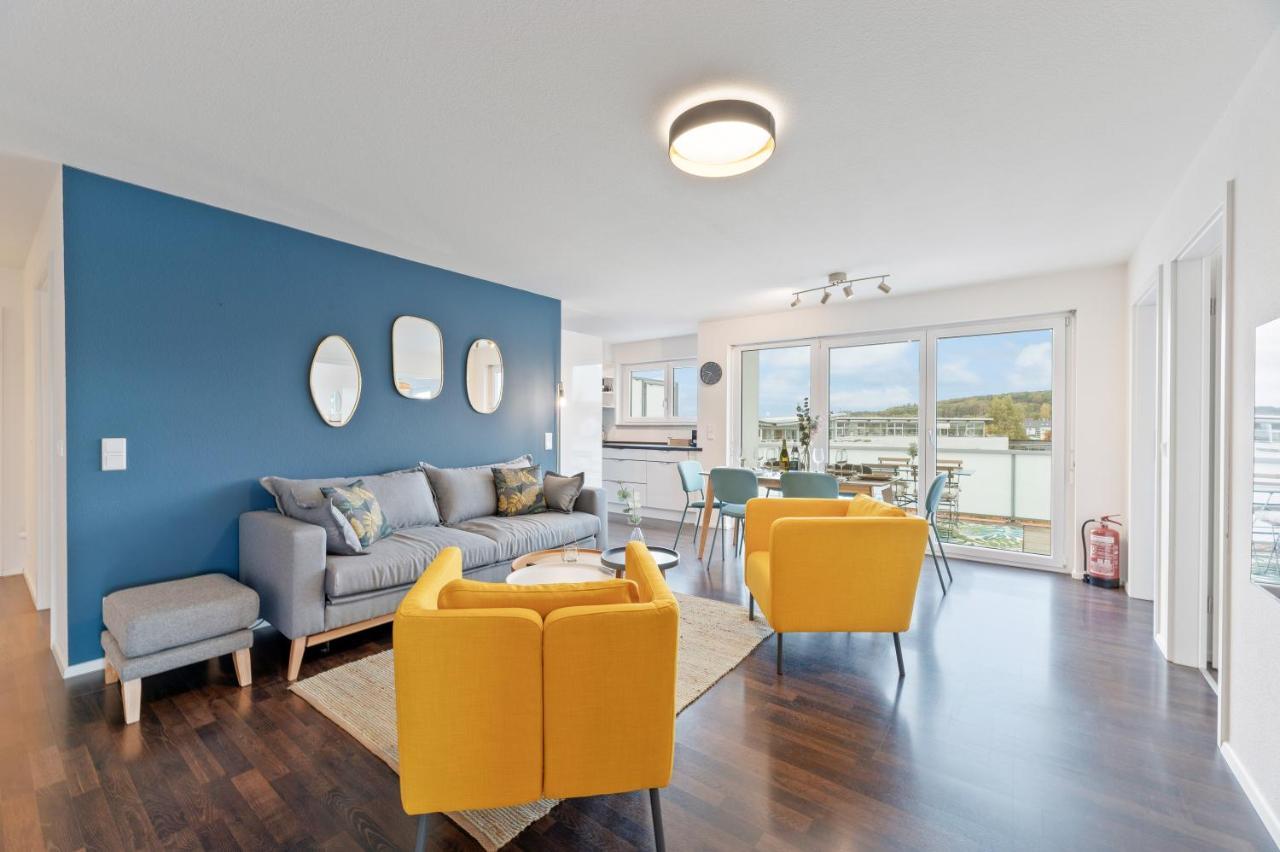 Design-Apartment - Kueche - Dachterrasse - Zentral Leinfelden-Echterdingen Bagian luar foto