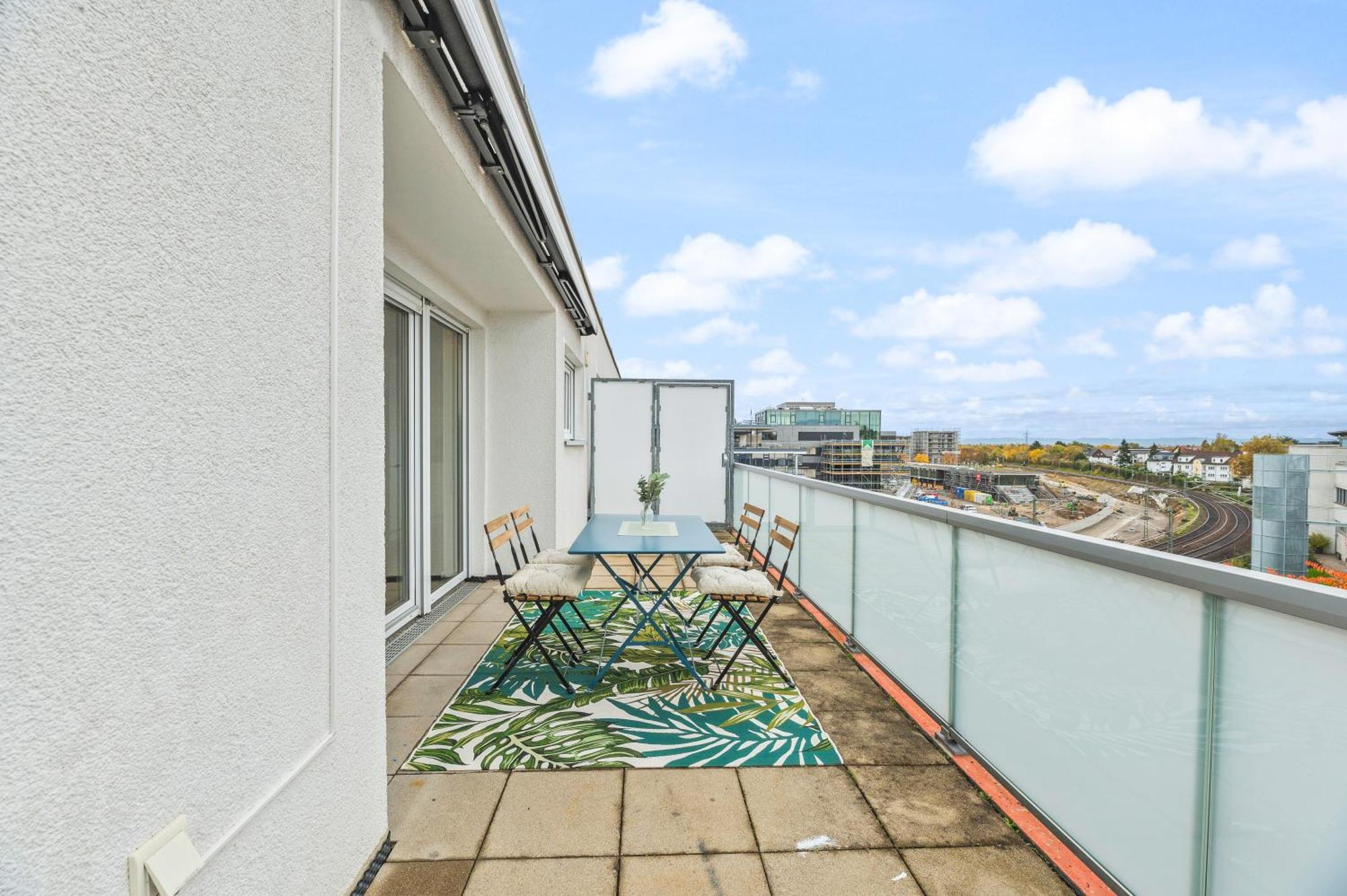 Design-Apartment - Kueche - Dachterrasse - Zentral Leinfelden-Echterdingen Bagian luar foto